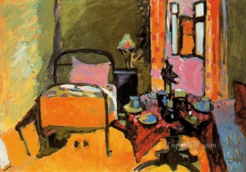 Puramente abstracto Painting - Dormitorio en Aintmillerstrasse Resumen